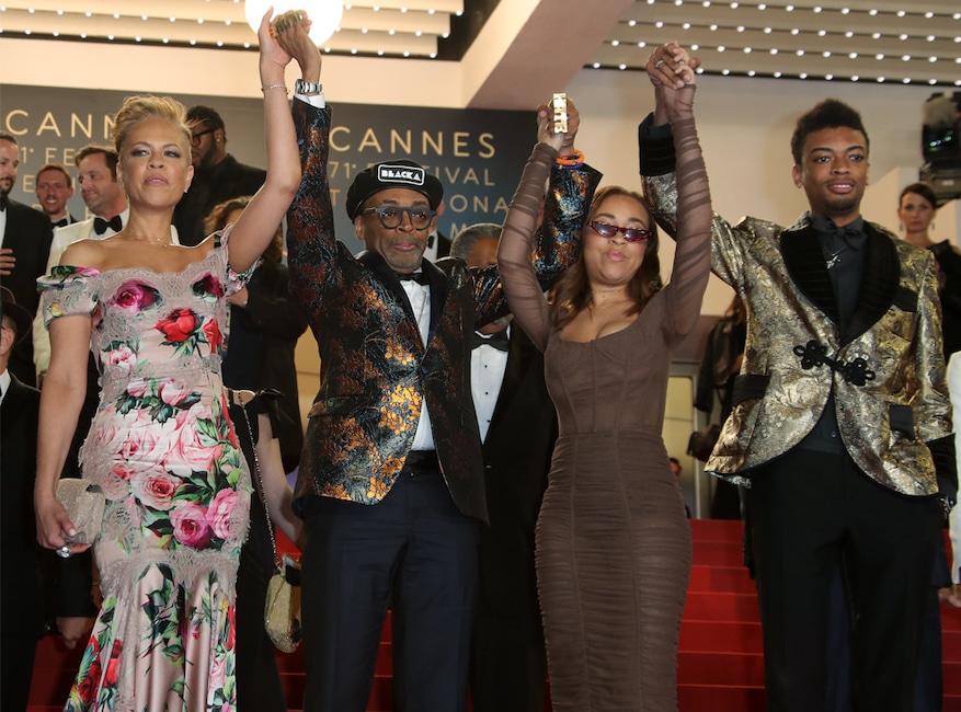 Tonya Lewis Lee, Spike Lee, Satchel Lee, Jackson Lee, Celeb Kids at Cannes Film Festival